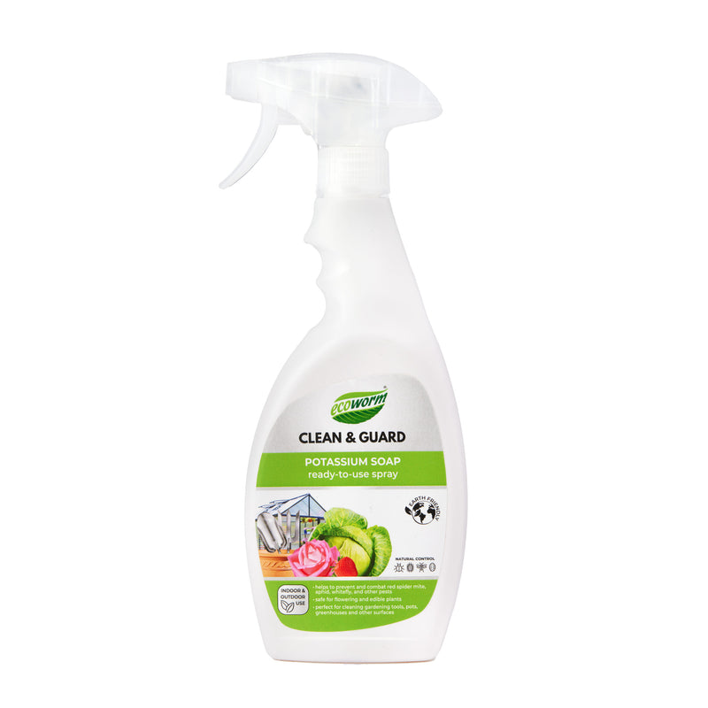Clean & Guard Organic Pesticide Potassium Soap 2-in-1 Pest Control Spray (Insecticide & Miticide)